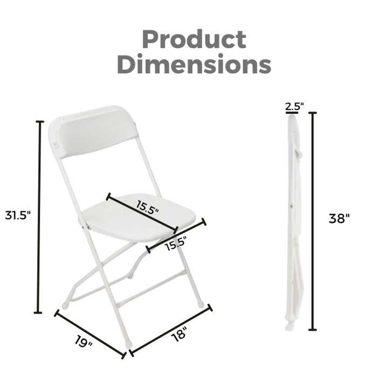 Plastic Folding Chair Rental – Stackable Event Seating RS-PP-PFC2