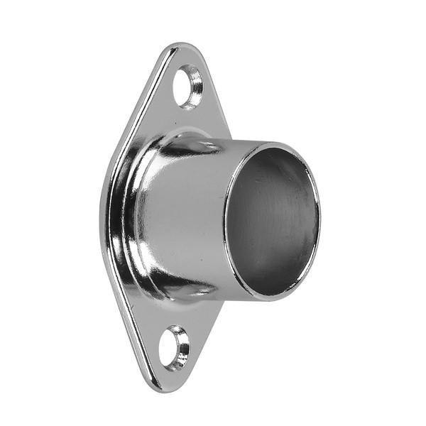 Displays 101 1-in Chrome Wall Mount O Flange