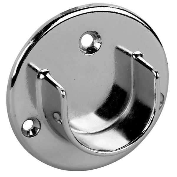 Displays 101 1-1/4-in Chrome Wall Mount U Flange