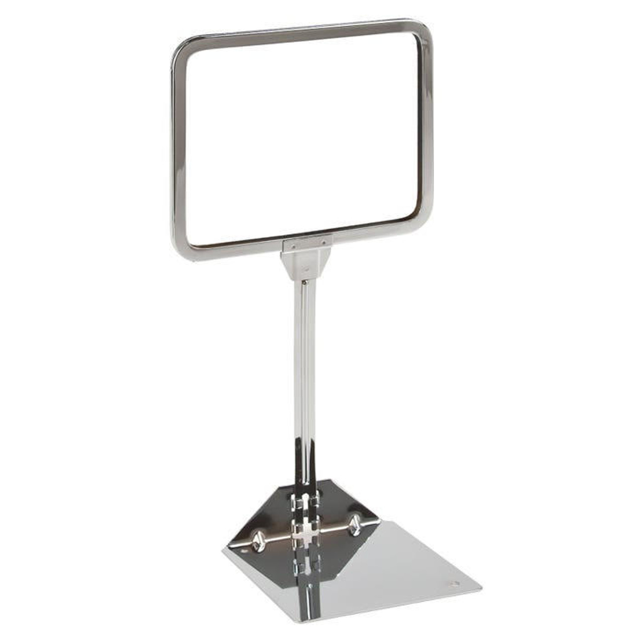 Maxima Displays 5-1/2H X 7 Signholder W/Shovel Base Chrome