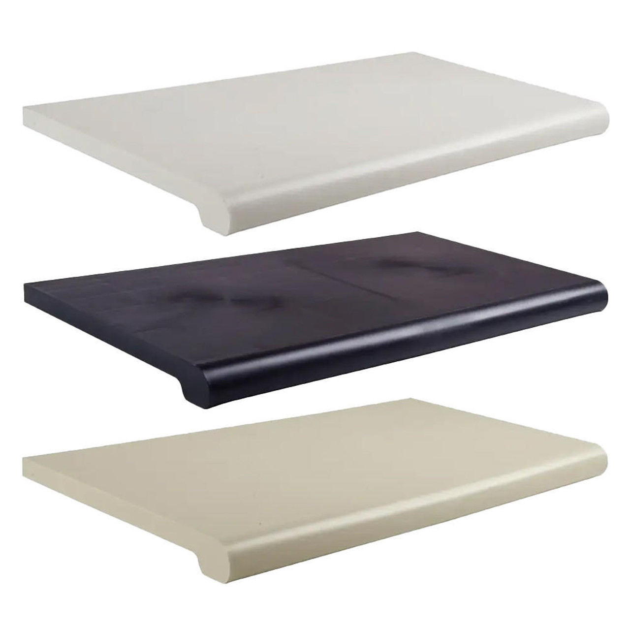 Maxima Displays 13 x 48 Bullnose Shelving w/ Open Bottom