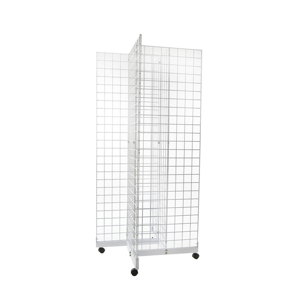 Maxima Displays 4 Way Gridwall Base With Wheels
