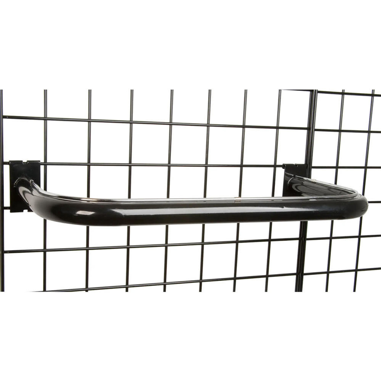 Gridwall Mounted Hangrail Rounded Tubing