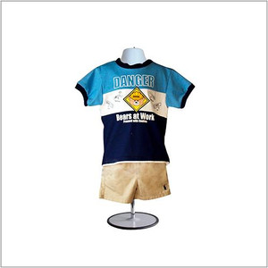 Toddler outfit displayed on the white toddler torso mannequin