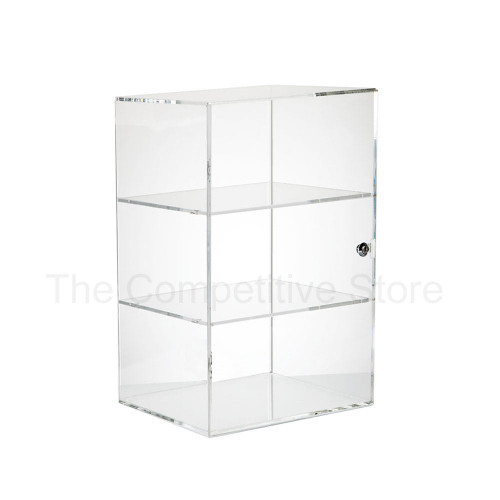 Proacrylics Acrylic Countertop Display Case 2 Flat Shelves 21 H Proacrylics Acrylic Countertop Display Case 2 Flat Shelves 21 H