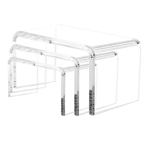 1/4 Inch Acrylic Beveled Risers For Retail 1/4 Inch Acrylic Beveled Risers For Retail