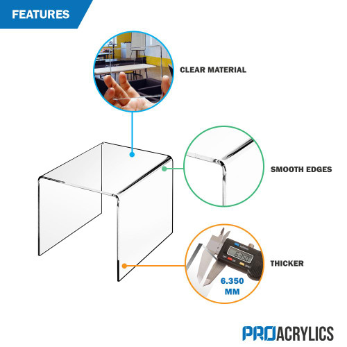 Proacrylics Acrylic Riser Variety Of Shapes For Tabletop Proacrylics Acrylic Riser Variety Of Shapes For Tabletop