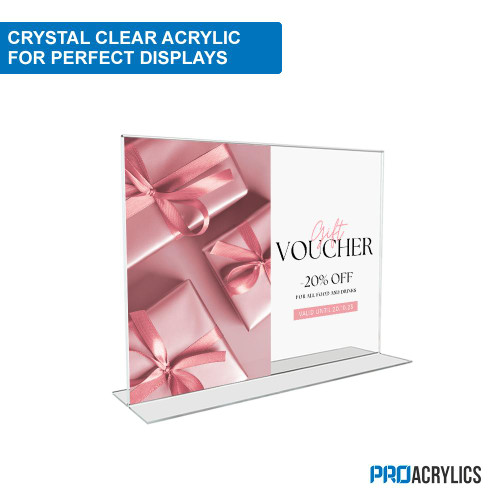 Proacrylics Acrylic Horizontal Bottom Loading Sign Holders Proacrylics Acrylic Horizontal Bottom Loading Sign Holders