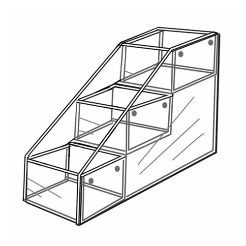 Proacrylics Acrylic Bins 3 Tier Display For Countertop Proacrylics Acrylic Bins 3 Tier Display For Countertop