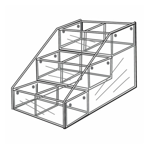 Proacrylics Acrylic Bins 3 Tier Display For Countertop Proacrylics Acrylic Bins 3 Tier Display For Countertop
