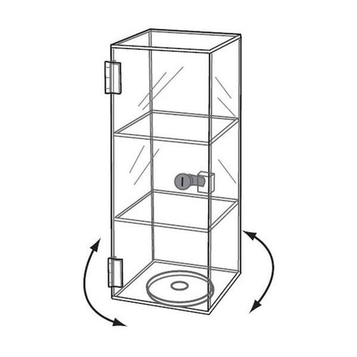 Proacrylics Acrylic Countertop Display Case Tower 6x6x16 Proacrylics Acrylic Countertop Display Case Tower 6x6x16