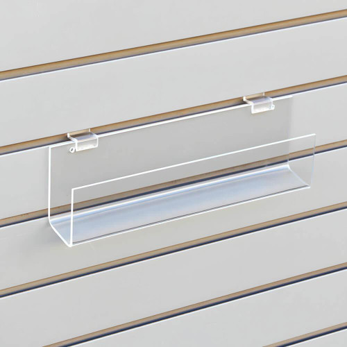 Proacrylics Slatwall J-Rack Shelf – Open End Acrylic Display Proacrylics Slatwall J-Rack Shelf – Open End Acrylic Display