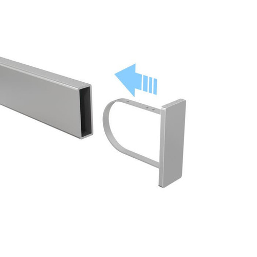 Maxima Displays End Cap for Hangrail Rectangular Tubing Maxima Displays End Cap for Hangrail Rectangular Tubing
