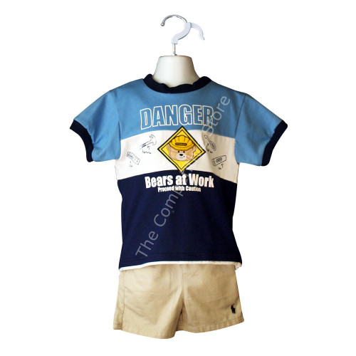 Hanging Toddler Mannequin In Blue Outfit Hanging Toddler Mannequin In Blue Outfit