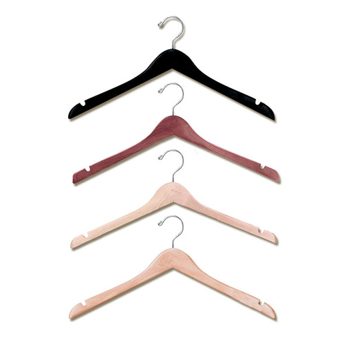 17″ Contoured Wood Shirt and Blouse Hanger 17″ Contoured Wood Shirt and Blouse Hanger