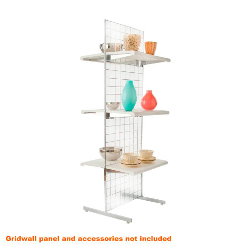 Displays 101 Chrome Gridwall T-Legs Displays 101 Chrome Gridwall T-Legs