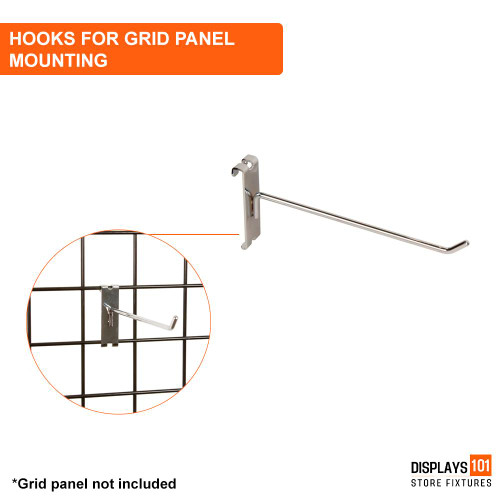 Displays 101 Chrome Gridwall Hooks Displays 101 Chrome Gridwall Hooks