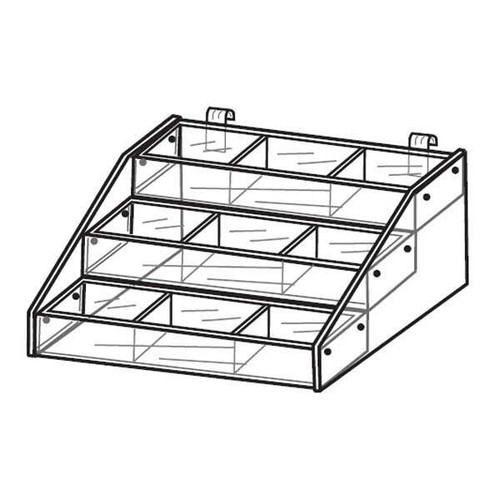 Proacrylics Acrylic Bins 3 Tiered Display For Gridwall Proacrylics Acrylic Bins 3 Tiered Display For Gridwall