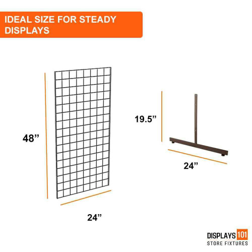 Gridwall Tower with T-Base – Rental PP-RS-CS-GW2T-1P-B Gridwall Tower with T-Base – Rental PP-RS-CS-GW2T-1P-B