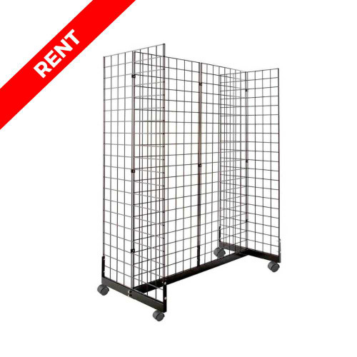 Gridwall Gondola Display Rack – Rental PP-RS-CS-GW2-GOND Gridwall Gondola Display Rack – Rental PP-RS-CS-GW2-GOND