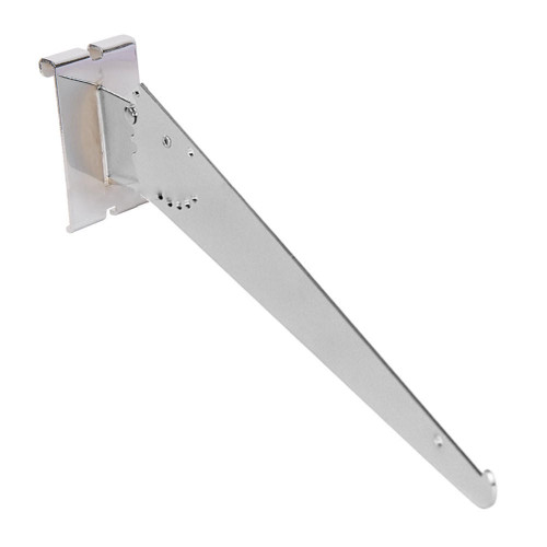 Maxima Displays 12 Chrome Gridwall Adjustable Shelf Bracket Maxima Displays 12 Chrome Gridwall Adjustable Shelf Bracket