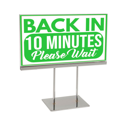 Proacrylics 7"H X 11"W Acrylic Sign Holder With Base Proacrylics 7"H X 11"W Acrylic Sign Holder With Base