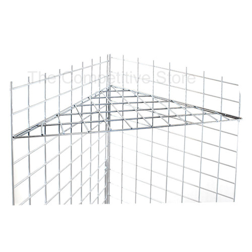 Displays 101 24 x 24 Metal Corner Shelf Triangular For Grid Wall Displays 101 24 x 24 Metal Corner Shelf Triangular For Grid Wall