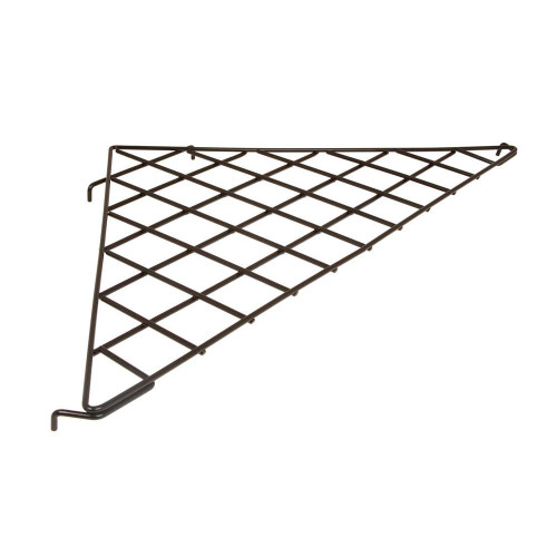 Displays 101 24" x 24" Metal Corner Shelf Triangular For Grid Wall Displays 101 24" x 24" Metal Corner Shelf Triangular For Grid Wall