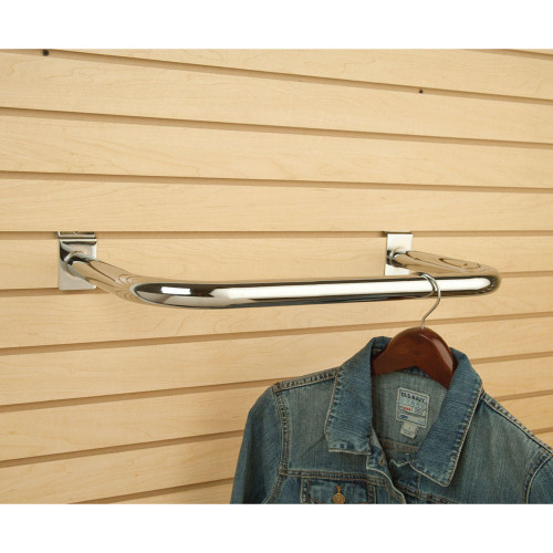 Slatwall U-Shaped Hangrail With Hanging Jacket Slatwall U-Shaped Hangrail With Hanging Jacket