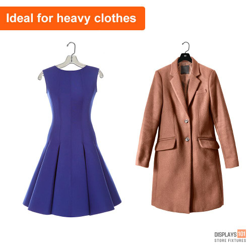 Displays 101 17" Super Heavy Duty Plastic Coat & Dress Hanger Displays 101 17" Super Heavy Duty Plastic Coat & Dress Hanger