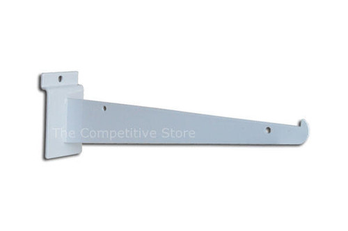 Maxima Displays 12 Slatwall Knife Shelf Brackets With Lip - Fits All Slat Panels Maxima Displays 12 Slatwall Knife Shelf Brackets With Lip - Fits All Slat Panels