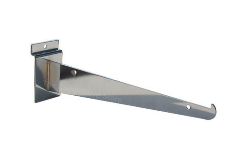 Maxima Displays 16 Slatwall Knife Shelf Brackets With Lip - Fits All Slat Panels Maxima Displays 16 Slatwall Knife Shelf Brackets With Lip - Fits All Slat Panels