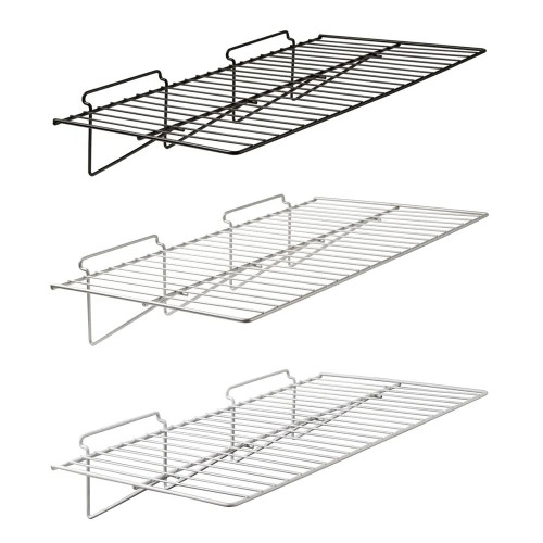 Flatwire Slatwall Shelf 12x24 In 3 Finishes Flatwire Slatwall Shelf 12x24 In 3 Finishes