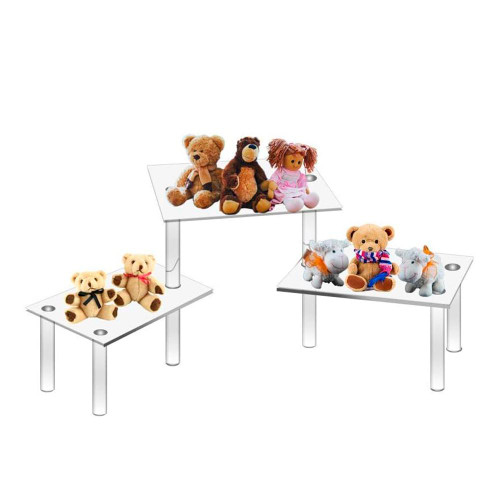 Proacrylics 2 Tier Acrylic Stair Display Proacrylics 2 Tier Acrylic Stair Display