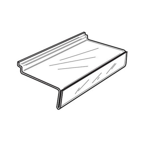 Proacrylics Acrylic Shelf With Sign Holder For Slat Wall Proacrylics Acrylic Shelf With Sign Holder For Slat Wall