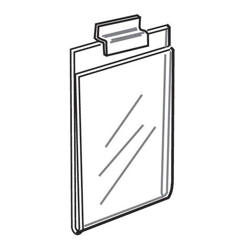 Acrylic Horizontal Sign Holders For Slatwall Panel Displays
