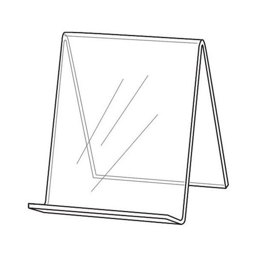 Proacrylics Acrylic Easel w/o Front Lip - Book and Tablet Stand 4.5x5.5 Proacrylics Acrylic Easel w/o Front Lip - Book and Tablet Stand 4.5x5.5