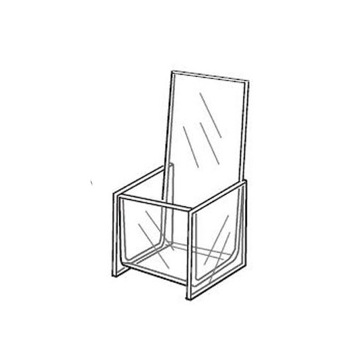 Proacrylics Acrylic Tabletop Card And Brochure Holder 4x9 Proacrylics Acrylic Tabletop Card And Brochure Holder 4x9