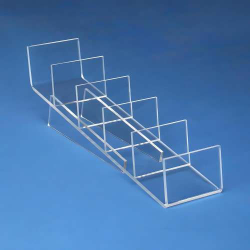 Proacrylics Clutch Bag Display, 5 Item, 4"w x 16"d Proacrylics Clutch Bag Display, 5 Item, 4"w x 16"d