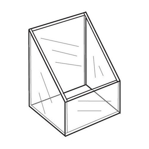 Proacrylics Acrylic Bins Single Display For Counter 6x5-1/4x6-3/4 Proacrylics Acrylic Bins Single Display For Counter 6x5-1/4x6-3/4