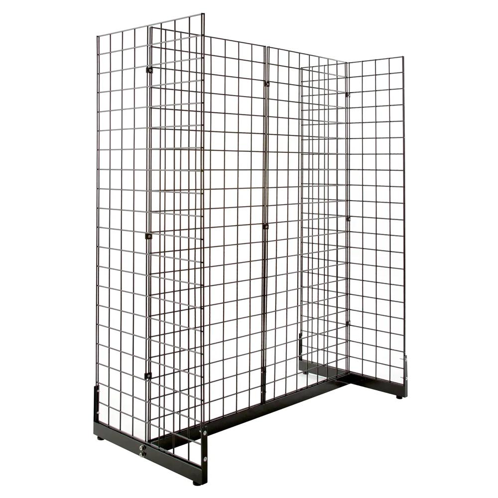 gridwall panel unit with a base, gondola style