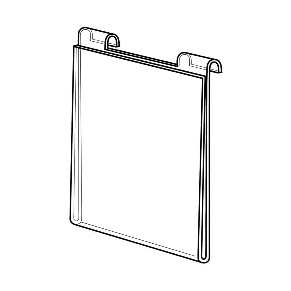 Vertical Acrylic Gridwall Sign Holder – Tall Signage Display