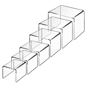 3/16 Inch Acrylic Display Risers Multiple Sizes