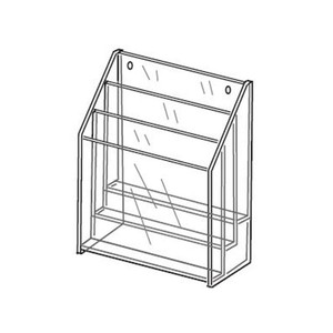 Acrylic Tiered Easels for Plates and Kitchenware Display