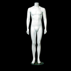 Male Headless Full Body Mannequin - Straight Arms & Legs