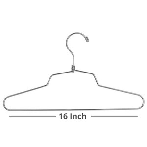 14 Metal Clothing Hangers With Loop Hook And Twist Joint