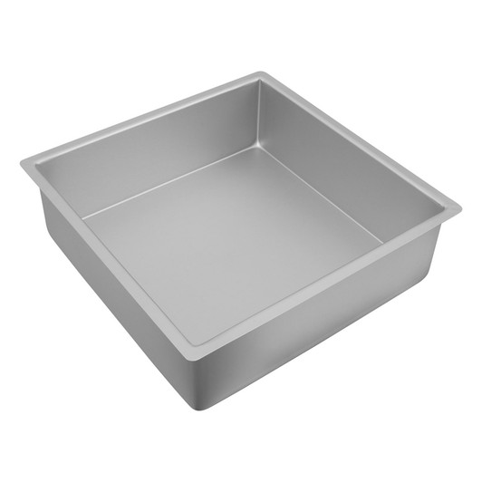 Silver Anodised Square Deep Cake Pan, 30.5 x 10cm Silver Anodised Square Deep Cake Pan, 30.5 x 10cm