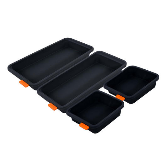 Set of Four Divider Trays - 2 x 13 x13cm + 2 x 28 x 13 x 3.6cm Set of Four Divider Trays - 2 x 13 x13cm + 2 x 28 x 13 x 3.6cm