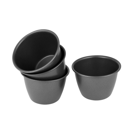 Pudding Mould Set of 4, 7.5 x 6cm - Non-stick Pudding Mould Set of 4, 7.5 x 6cm - Non-stick