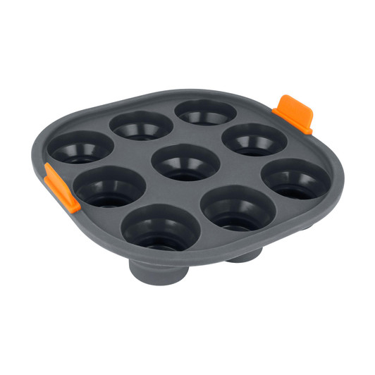 Silicone Collapsible 9 Cup Mini Muffin Air Fryer Insert 21 x 21 x 4cm Silicone Collapsible 9 Cup Mini Muffin Air Fryer Insert 21 x 21 x 4cm